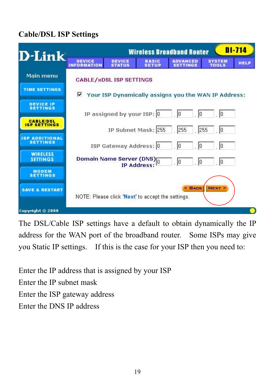 D-Link DI-714 User Manual | Page 19 / 58