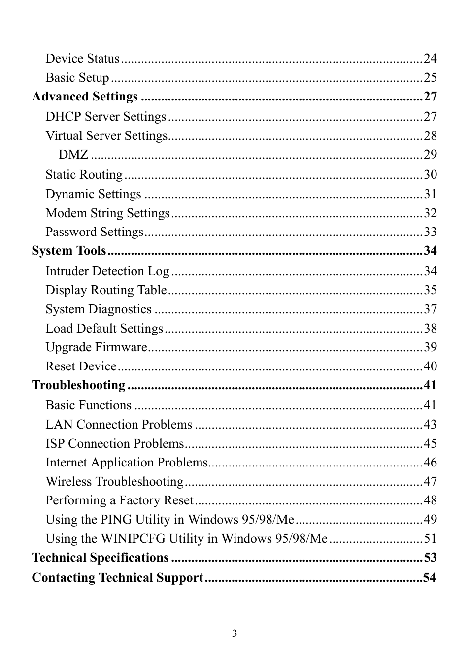 D-Link DI-714 User Manual | Page 3 / 58