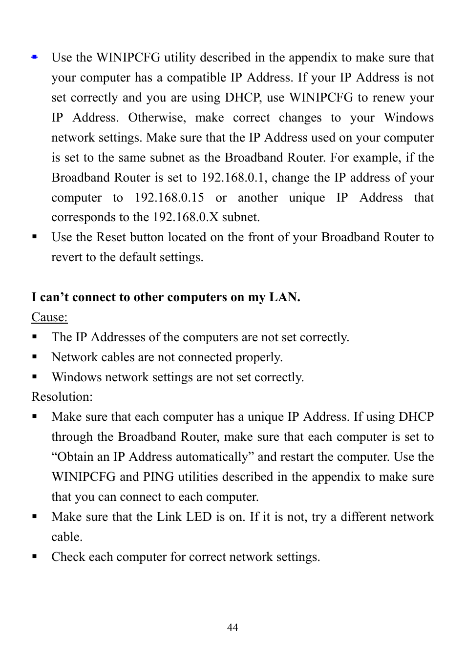 D-Link DI-714 User Manual | Page 44 / 58