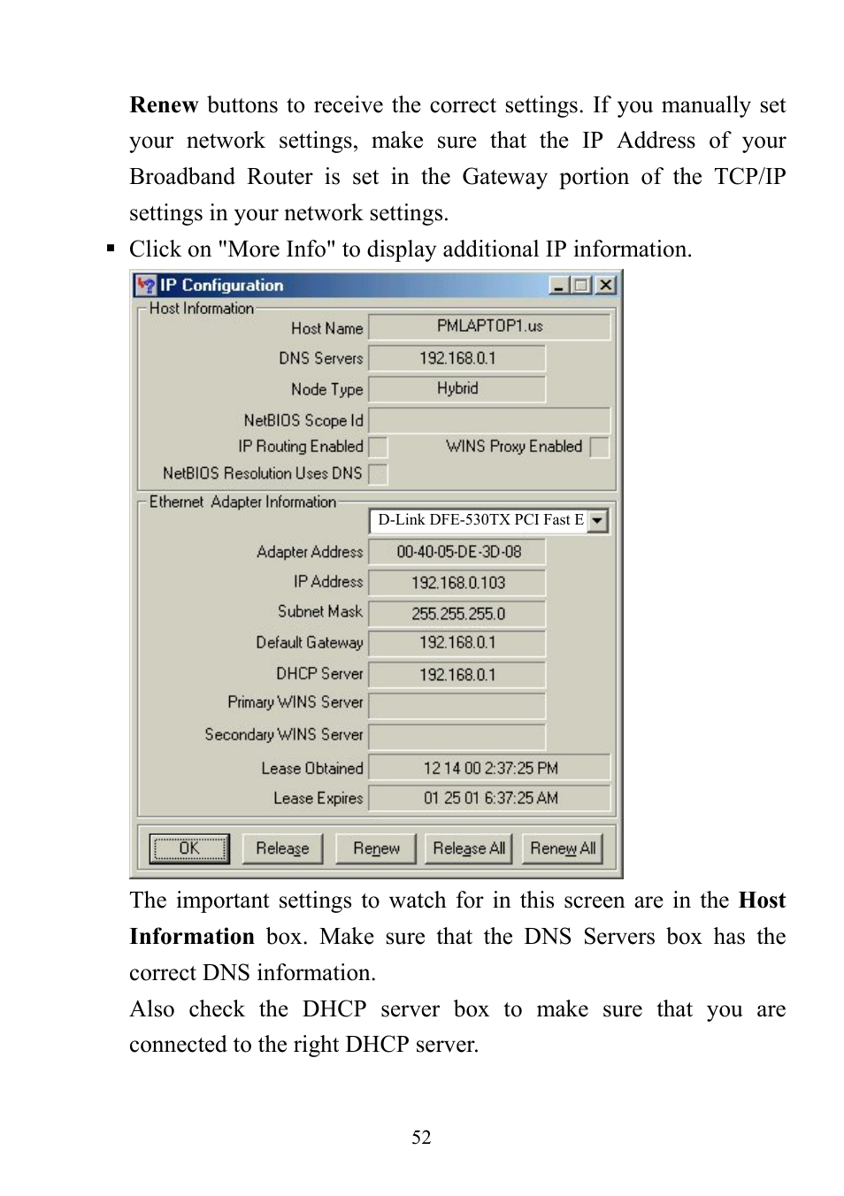 D-Link DI-714 User Manual | Page 52 / 58
