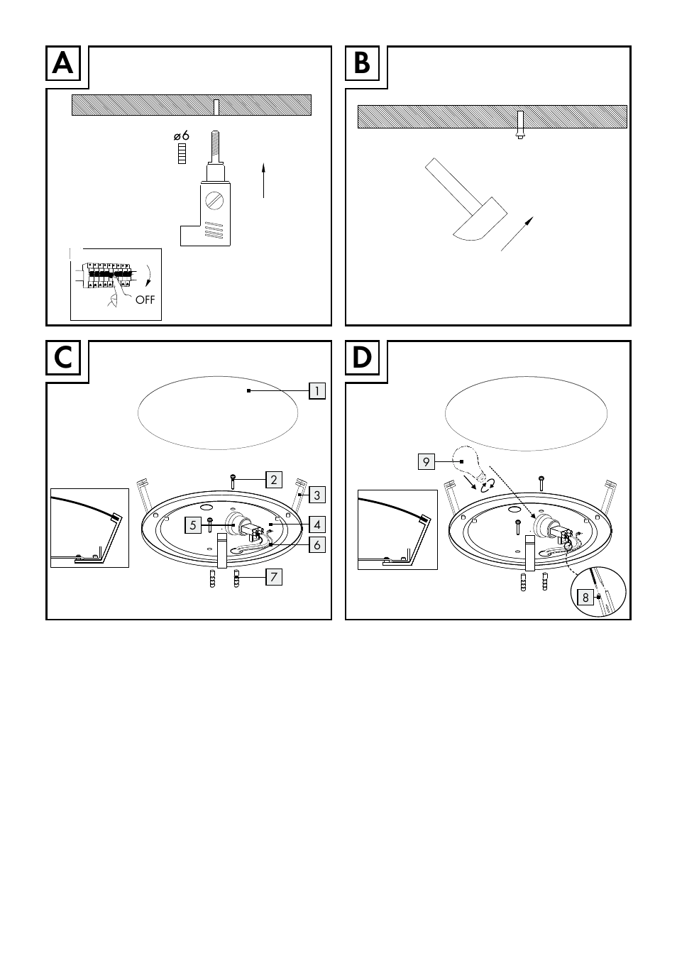 Ac b d | Livarno CEILING LIGHT User Manual | Page 3 / 36