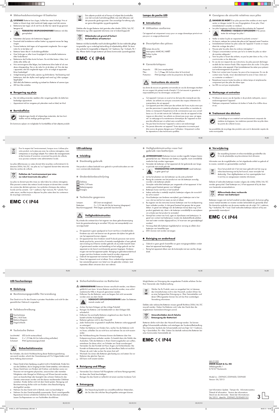 Livarno Z30942C/Z30942D/ Z30942E User Manual | Page 2 / 2