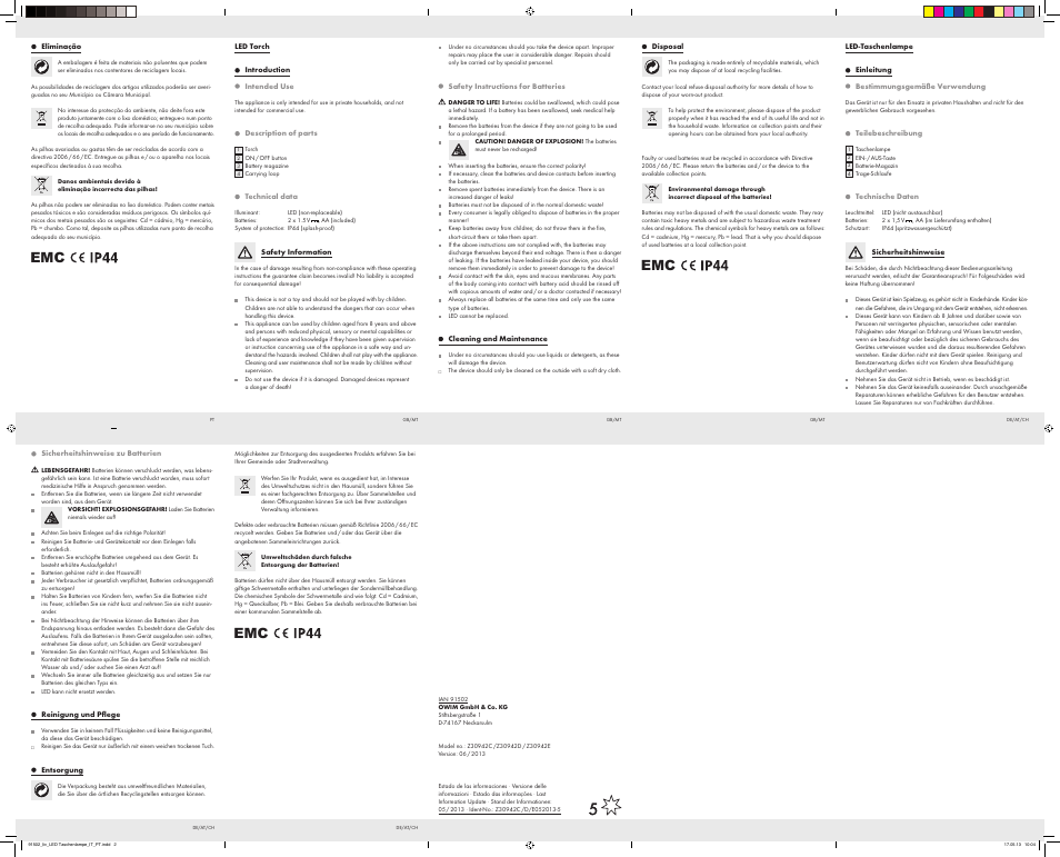 Livarno Z30942C/Z30942D/ Z30942E User Manual | Page 2 / 2