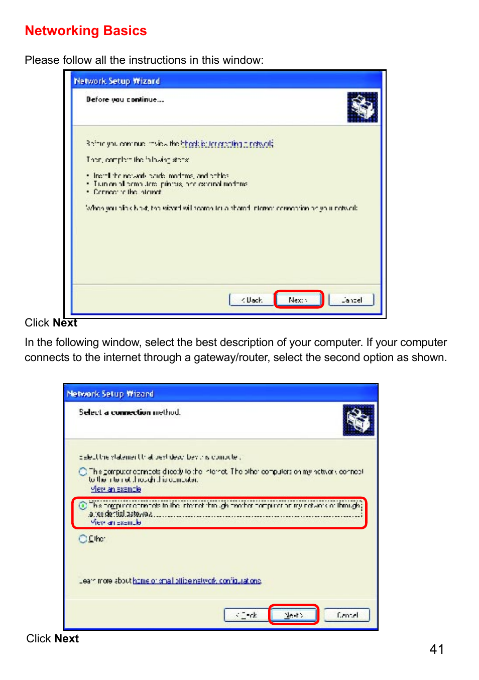Networking basics | D-Link AirPlus G DI-524 User Manual | Page 41 / 92