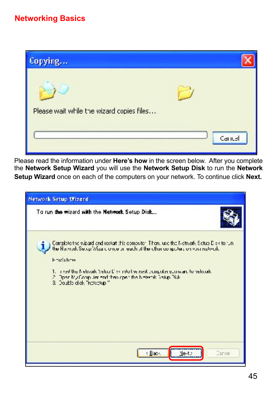 45 networking basics | D-Link AirPlus G DI-524 User Manual | Page 45 / 92