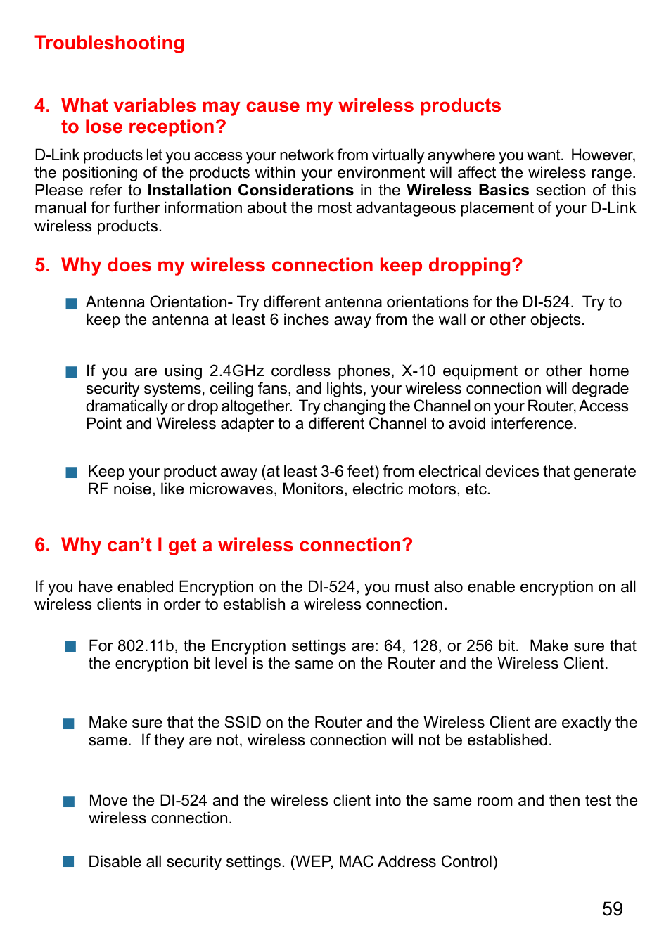 D-Link AirPlus G DI-524 User Manual | Page 59 / 92