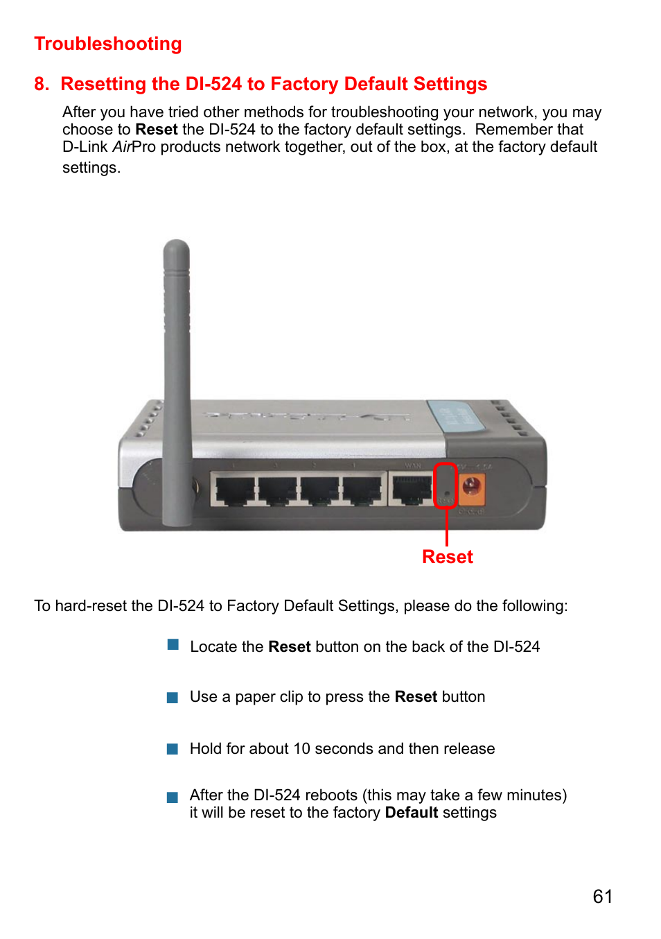 D-Link AirPlus G DI-524 User Manual | Page 61 / 92