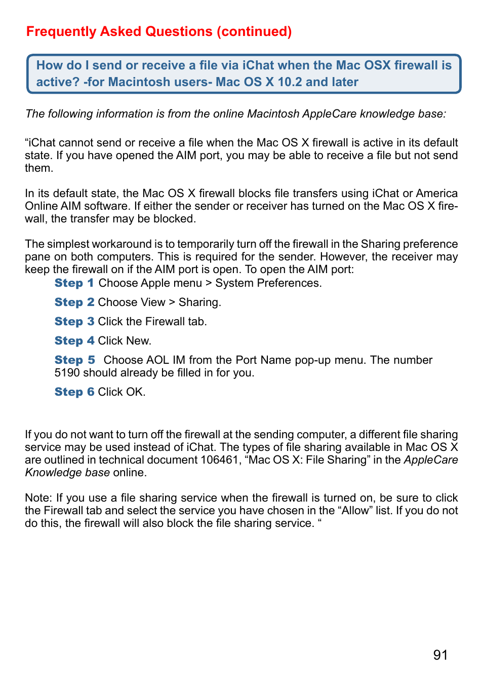 91 frequently asked questions (continued) | D-Link AirPlus G DI-524 User Manual | Page 91 / 92