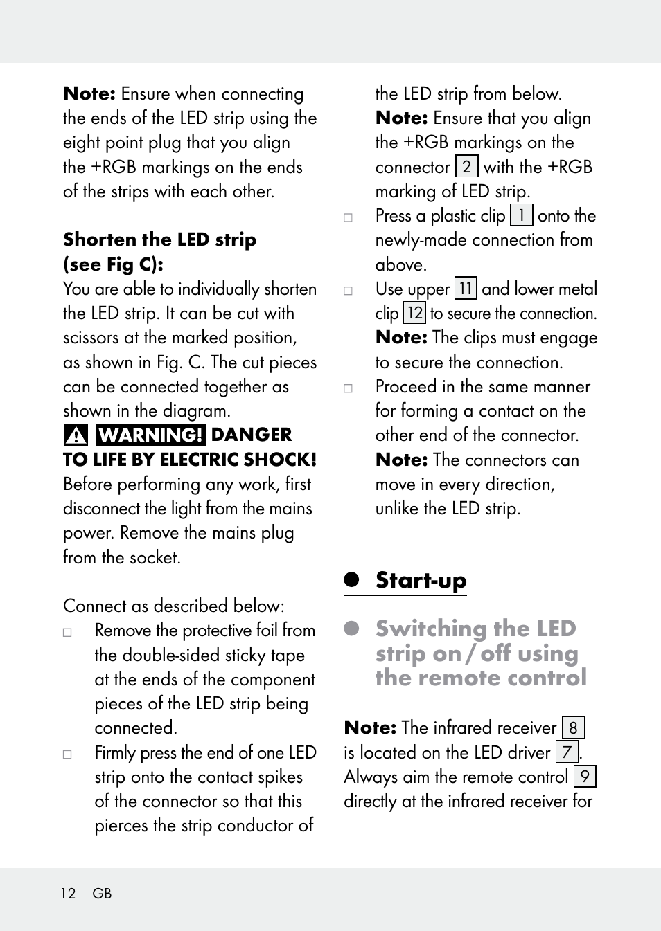 Livarno Z31228 User Manual | Page 12 / 46