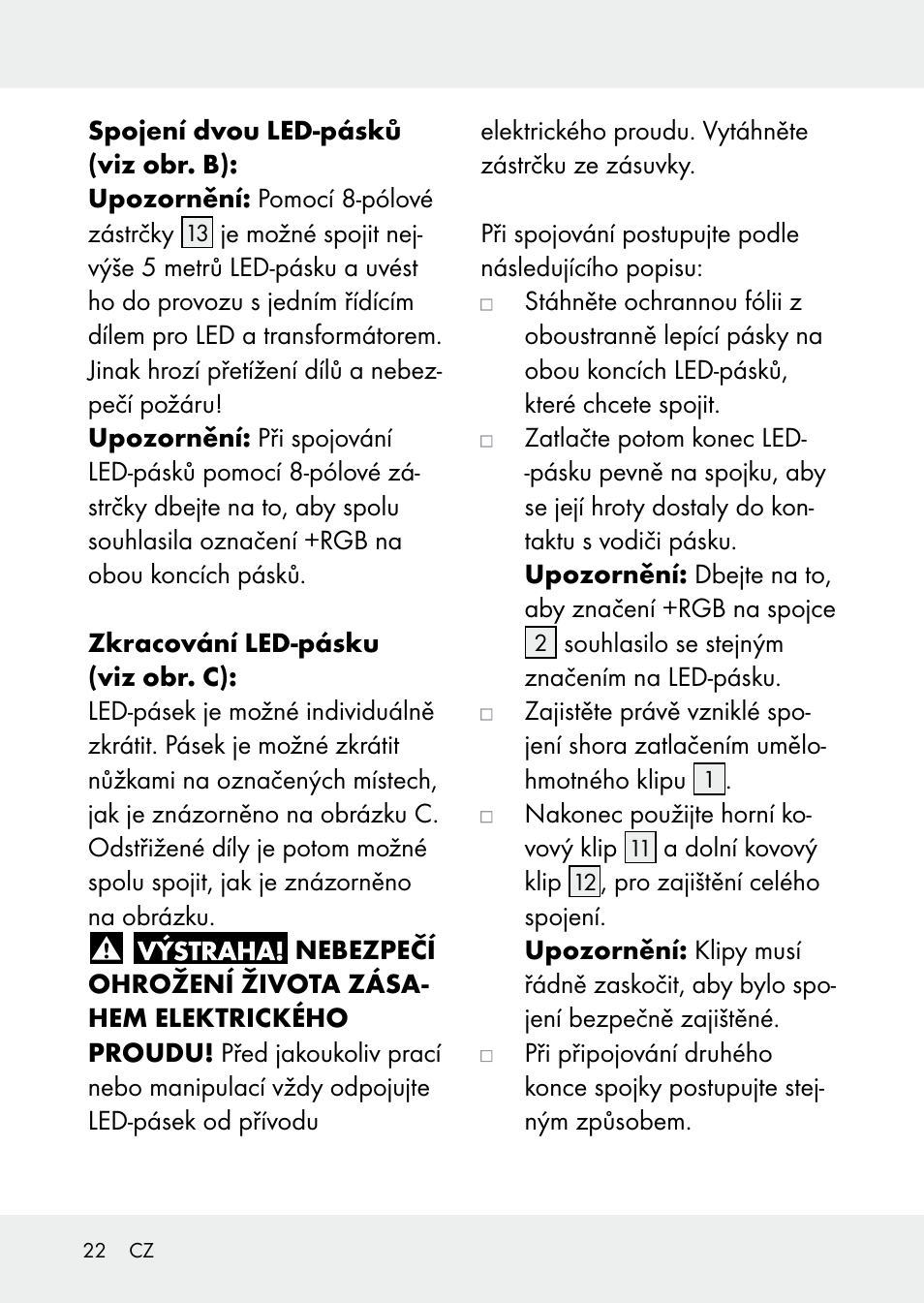 Livarno Z31228 User Manual | Page 22 / 46