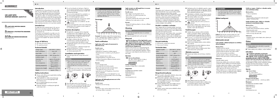 Livarno LLLB 27 A1 User Manual | 2 pages