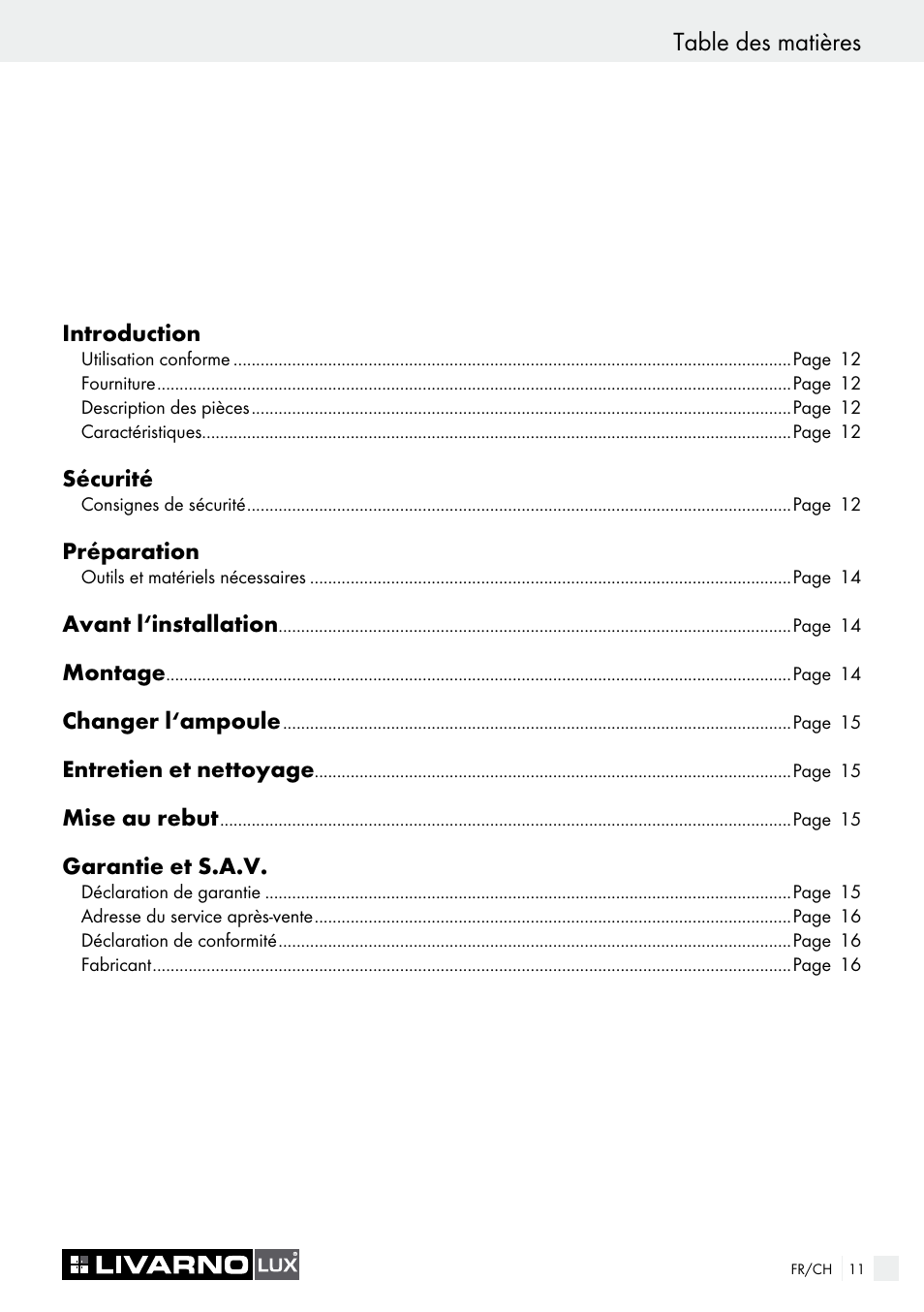 Livarno 7211 User Manual | Page 11 / 35