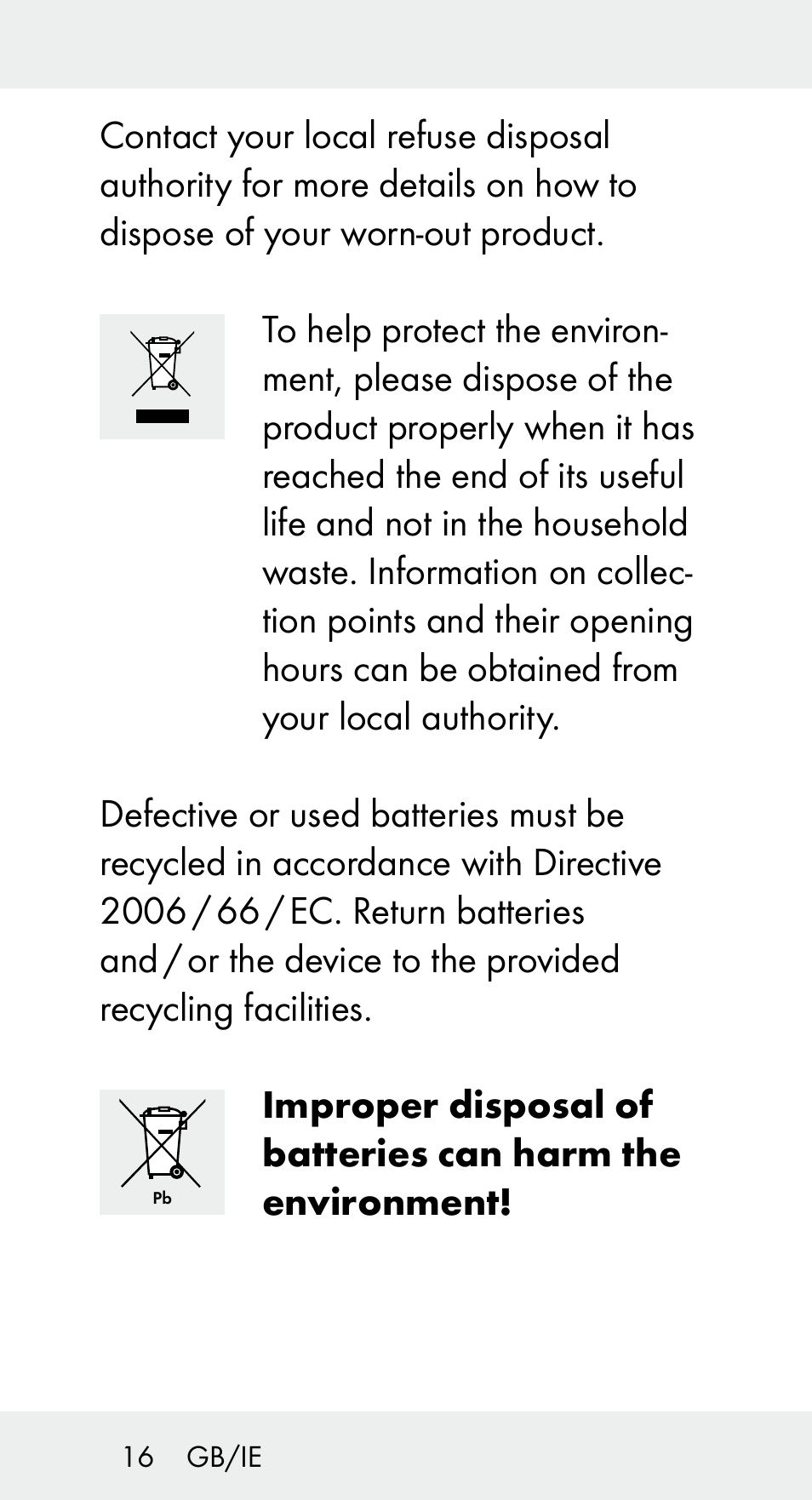 Livarno Z31656 User Manual | Page 16 / 18