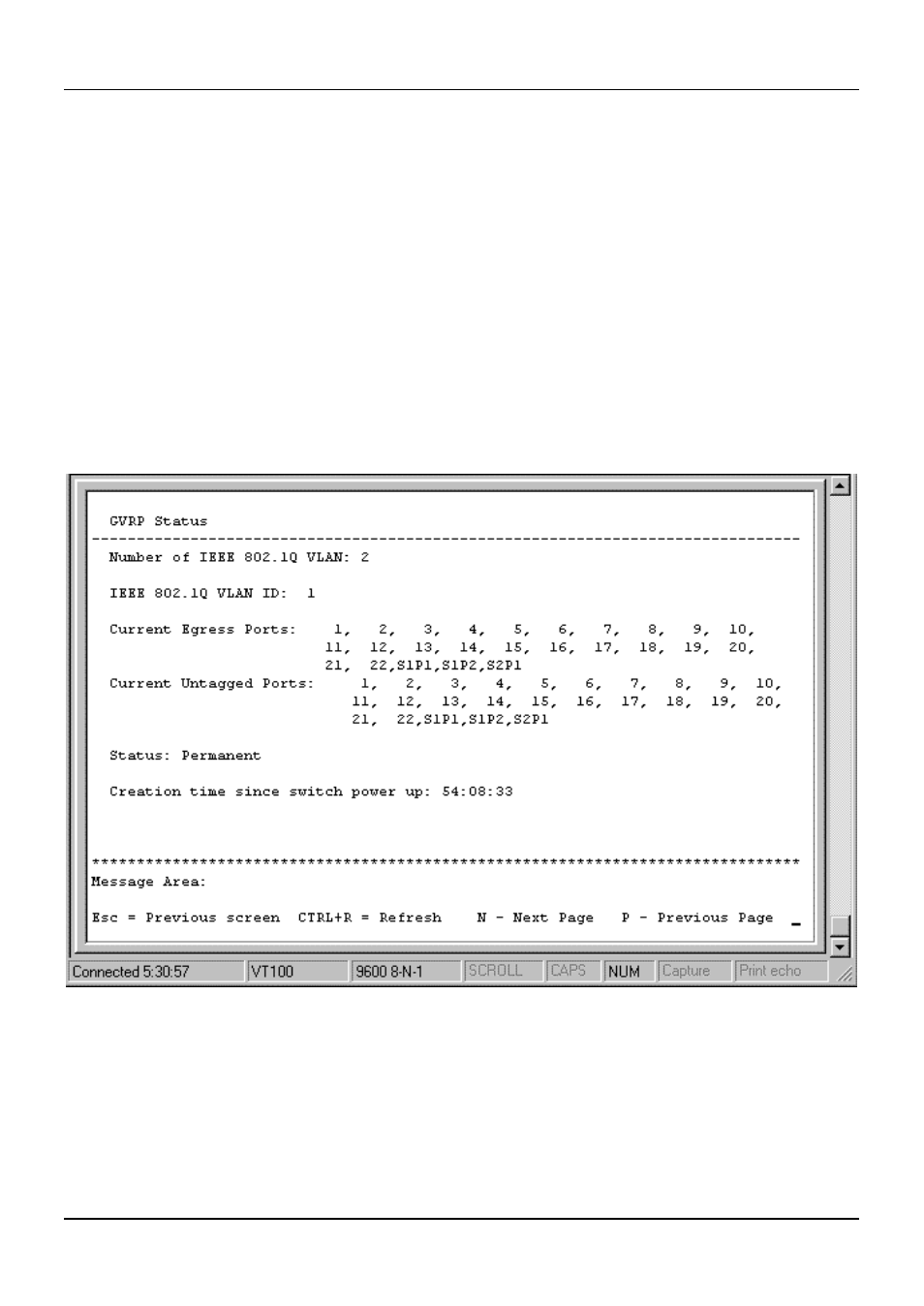 Browse gvrp status, Browse gmrp status | D-Link DES-3225G User Manual | Page 101 / 175