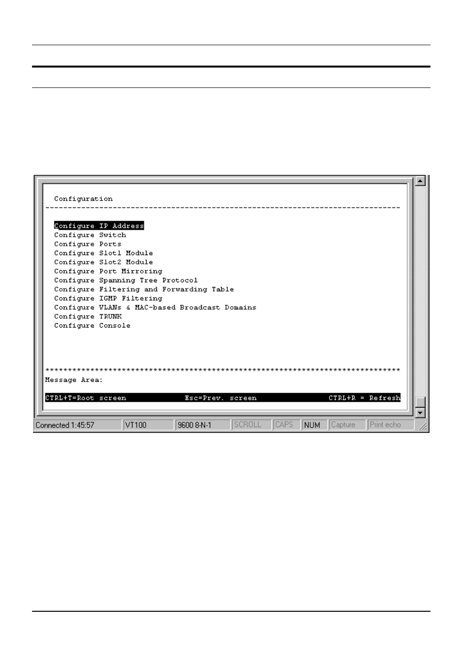 Setting up the switch, Configuration | D-Link DES-3225G User Manual | Page 44 / 175