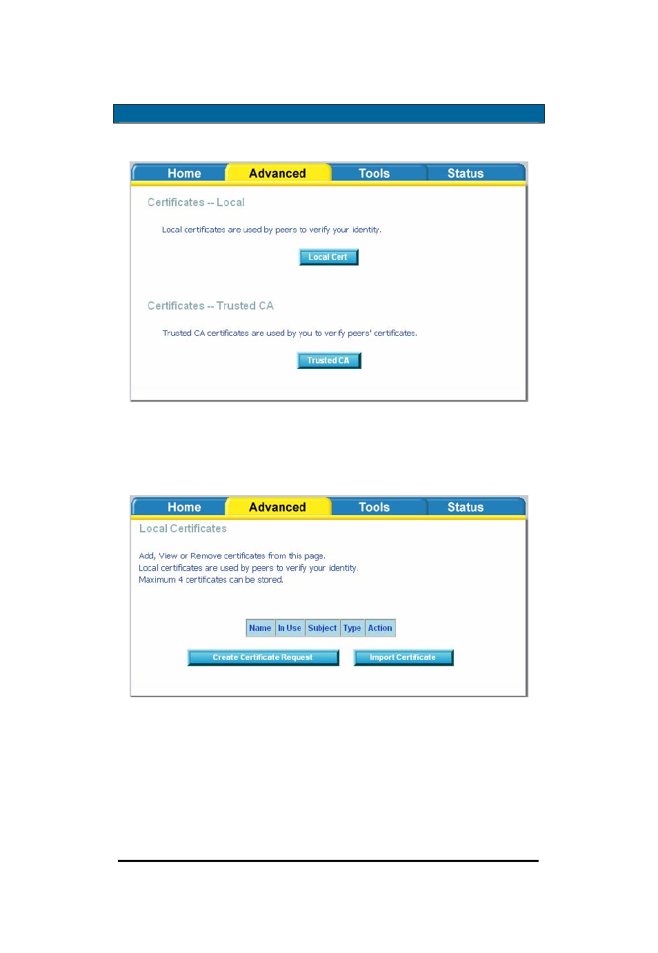 Certificate | D-Link Wireless ADSL2/2+ 4-port Ethernet Router DSL-2640U User Manual | Page 51 / 84