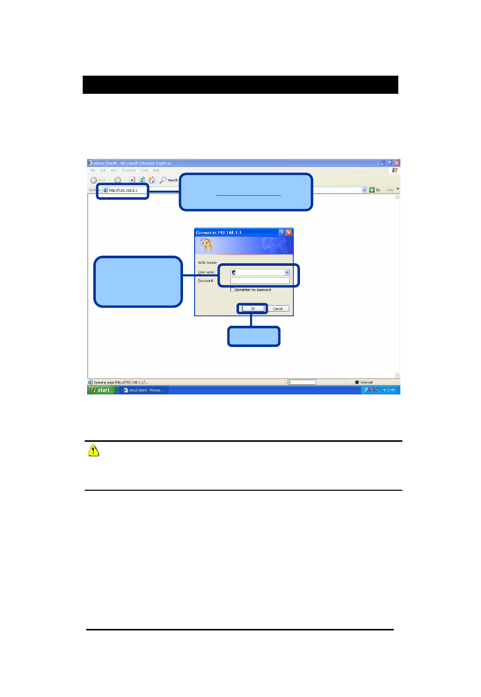 Configuring the router | D-Link Wireless ADSL2/2+ 4-port Ethernet Router DSL-2640U User Manual | Page 8 / 84