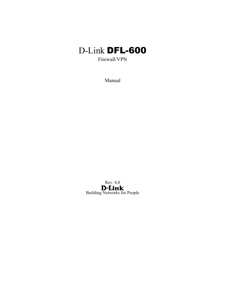 D-Link DFL-600 User Manual | 131 pages