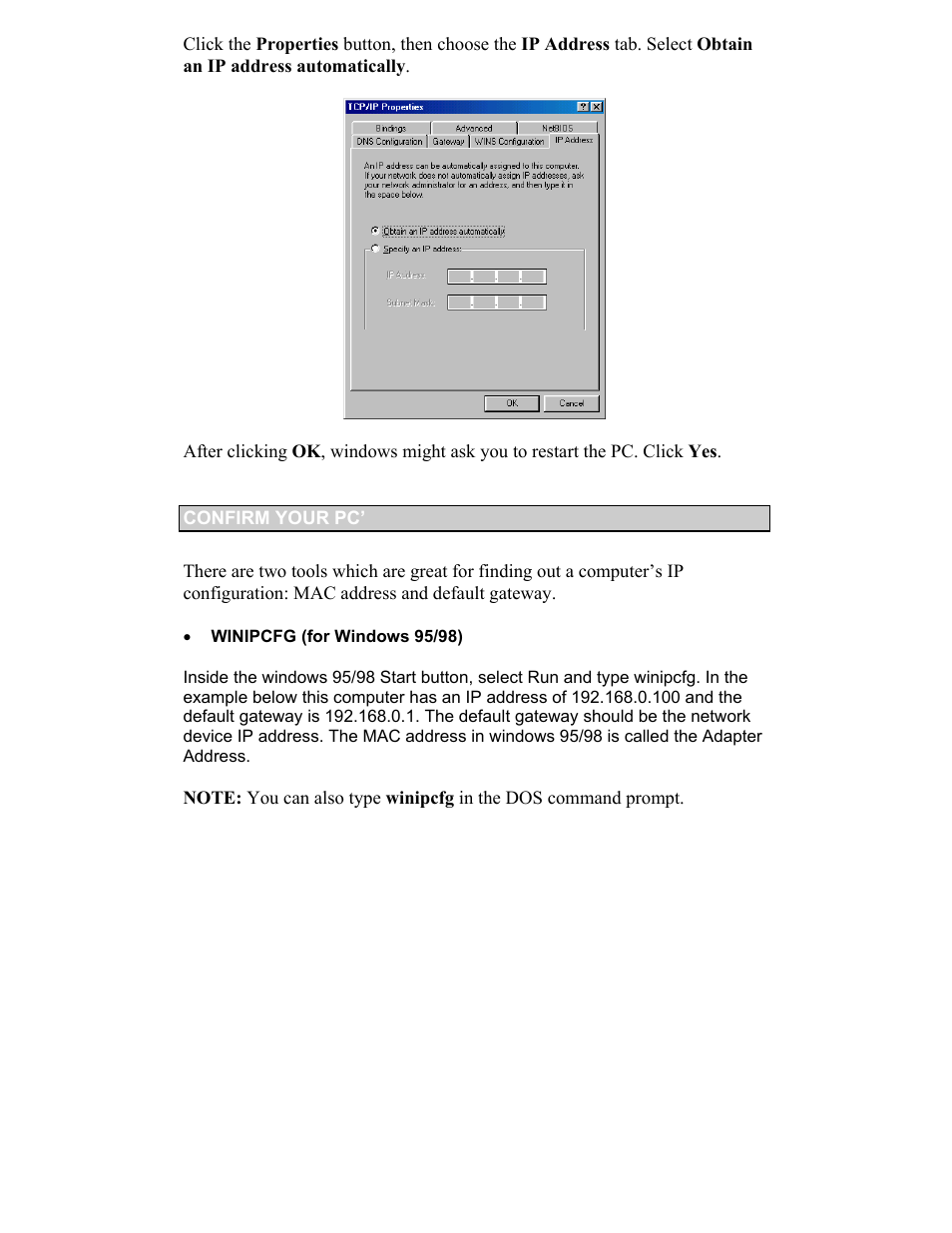 Connecting pcs to the dfl-600 router | D-Link DFL-600 User Manual | Page 112 / 131