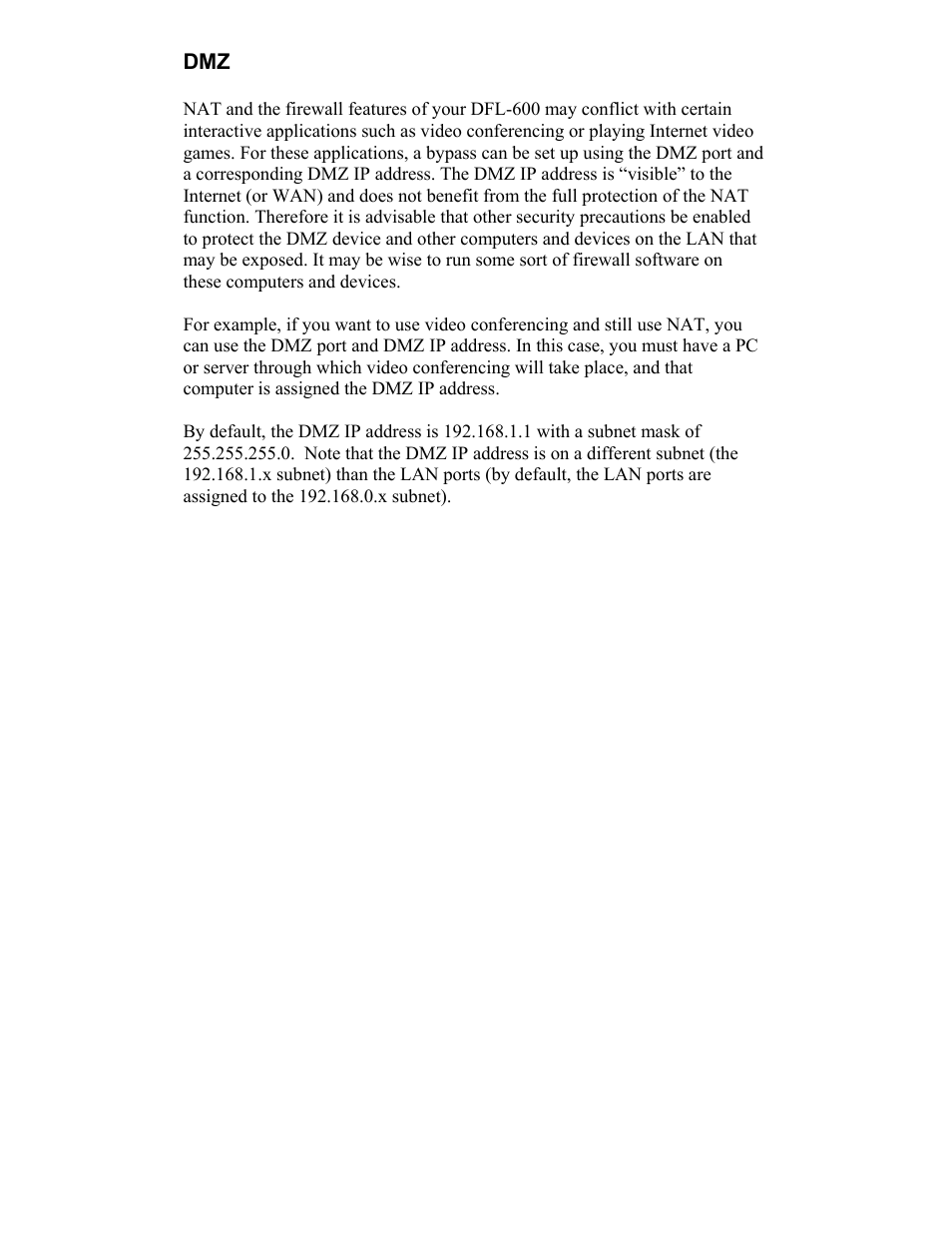 D-Link DFL-600 User Manual | Page 34 / 131