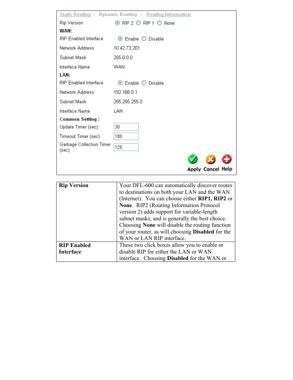 Routing information | D-Link DFL-600 User Manual | Page 55 / 131
