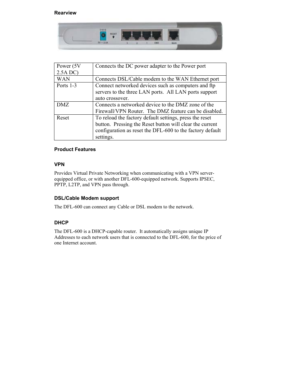 D-Link DFL-600 User Manual | Page 6 / 131