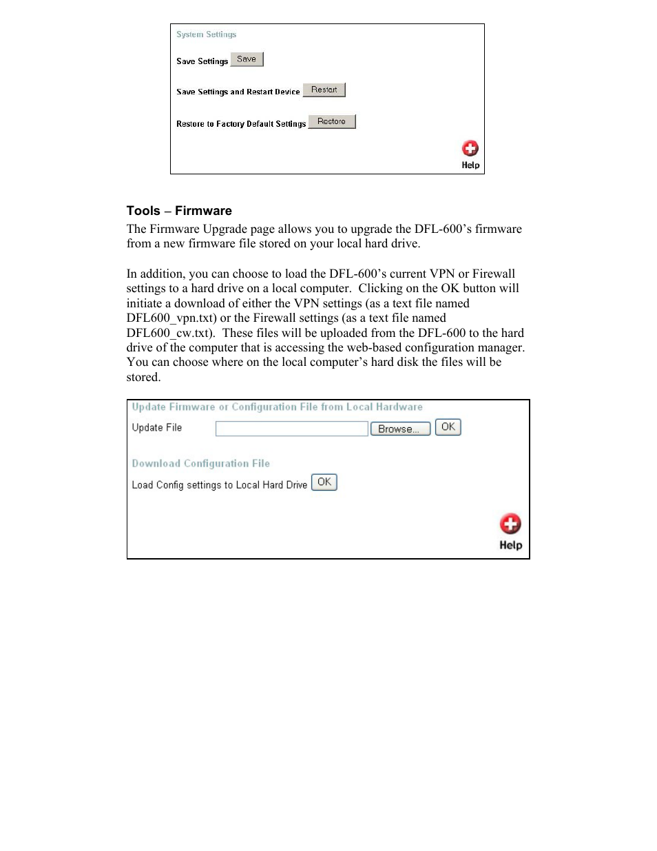 Tools ( firmware | D-Link DFL-600 User Manual | Page 97 / 131