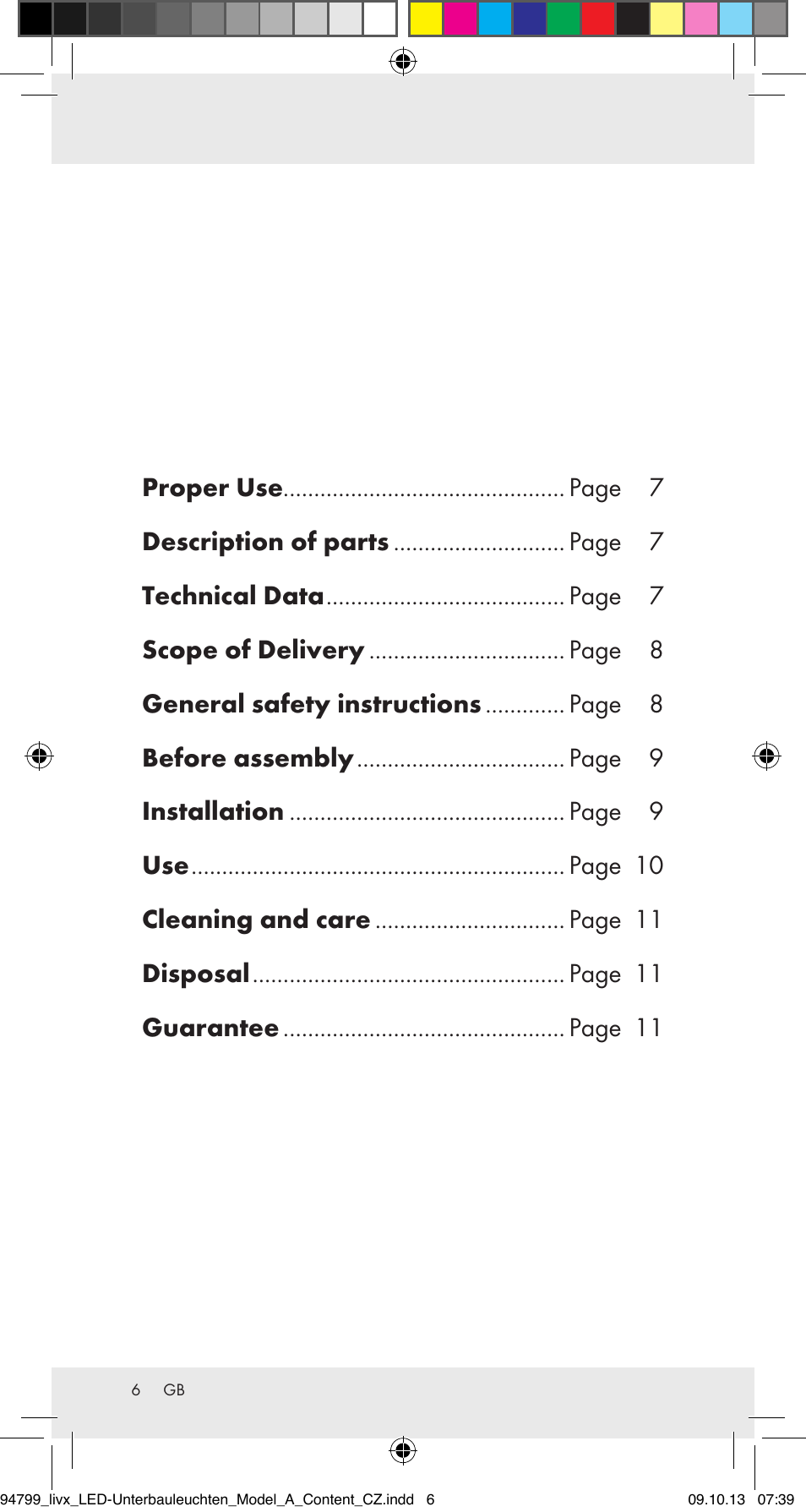 Livarno Z31791A User Manual | Page 6 / 27