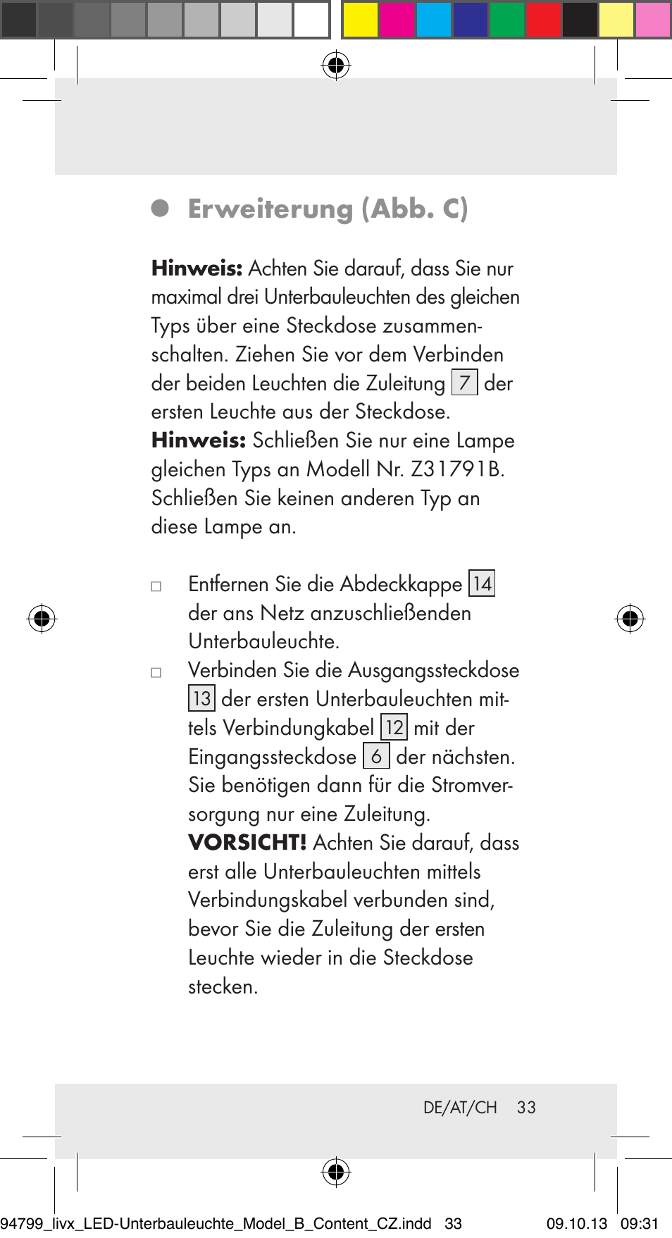 Erweiterung (abb. c) | Livarno Z31791B User Manual | Page 33 / 38