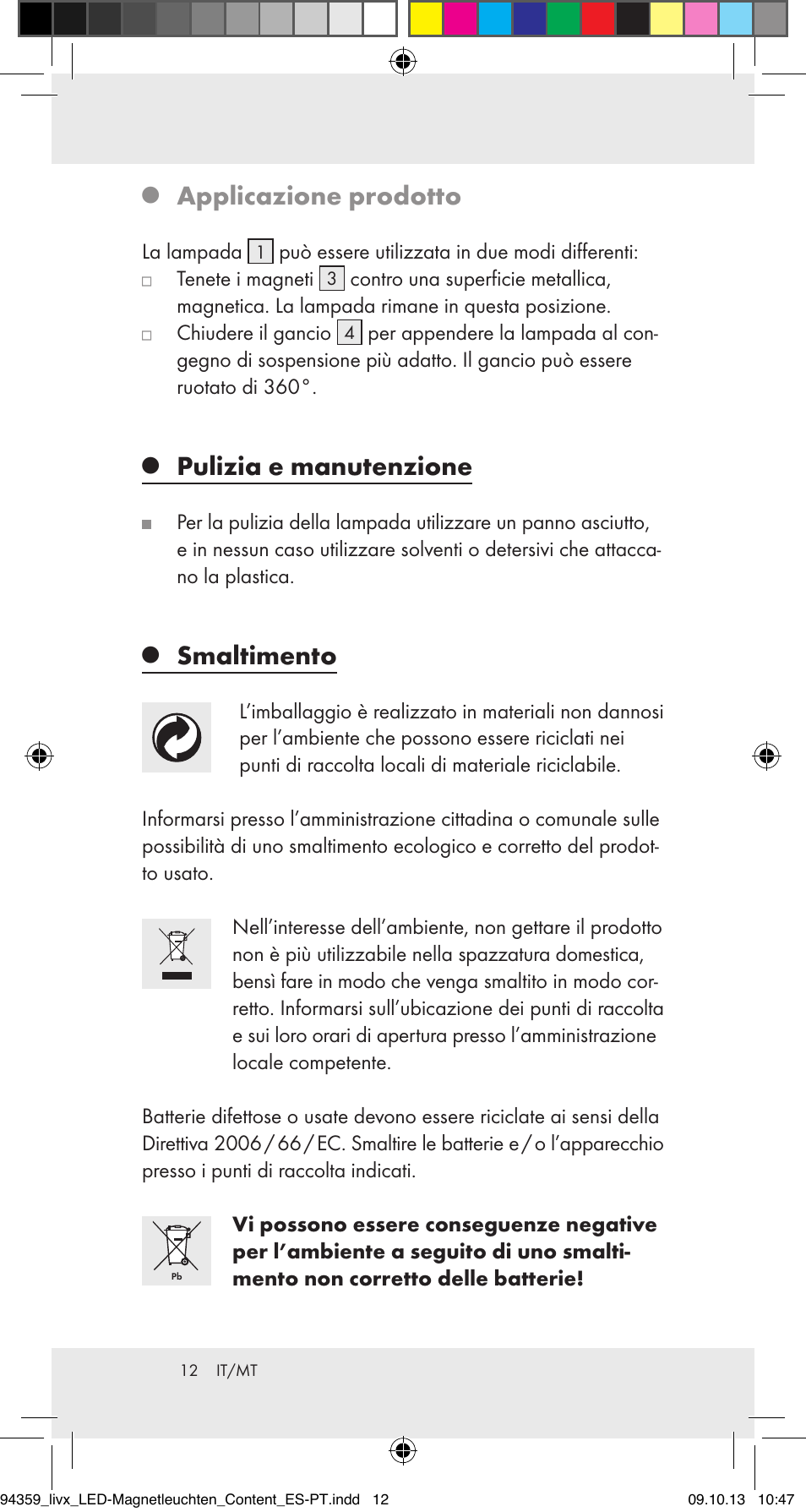 Applicazione prodotto, Pulizia e manutenzione, Smaltimento | Livarno Z31792 User Manual | Page 12 / 28