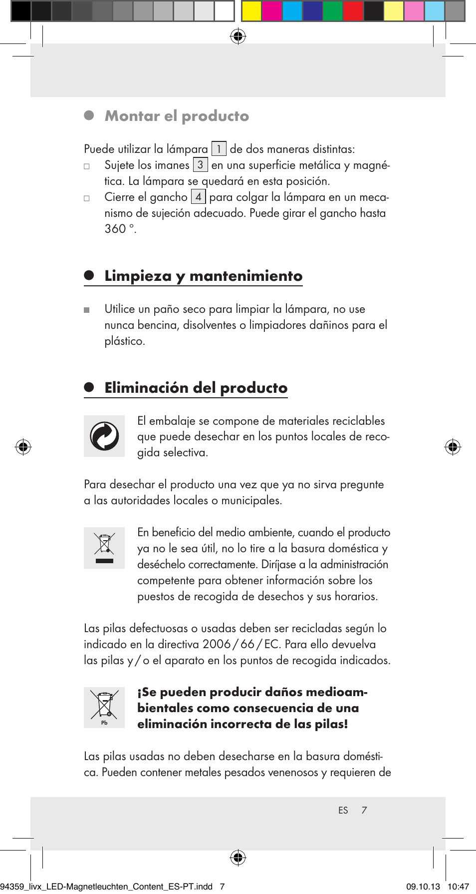 Montar el producto, Limpieza y mantenimiento, Eliminación del producto | Livarno Z31792 User Manual | Page 7 / 28