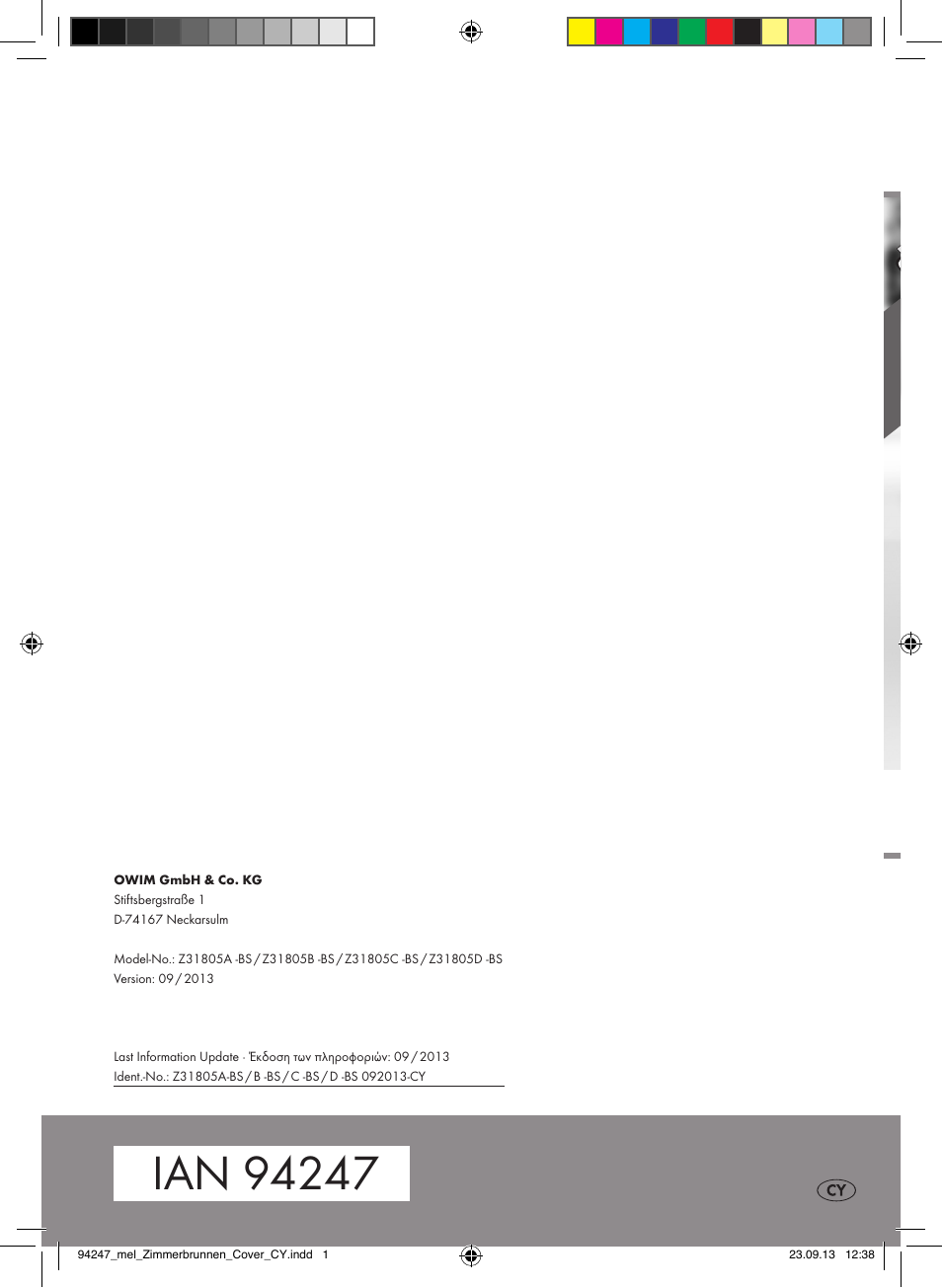 Livarno Z31805A -BS/Z31805B -BS/Z31805C -BS/Z31805D -BS User Manual | Page 12 / 12