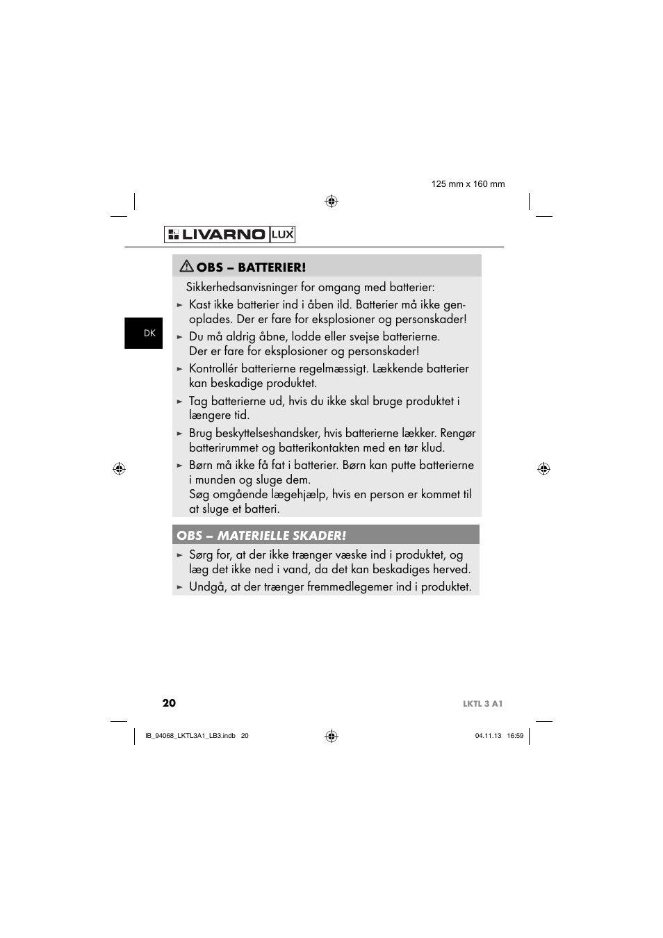 Livarno LKTL 3 A1 User Manual | Page 23 / 52