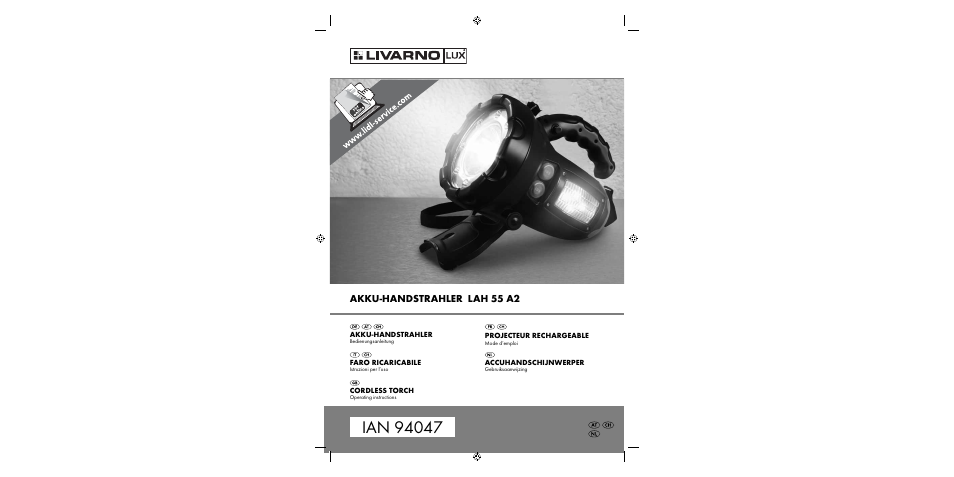 Livarno LAH 55 A2 User Manual | 73 pages