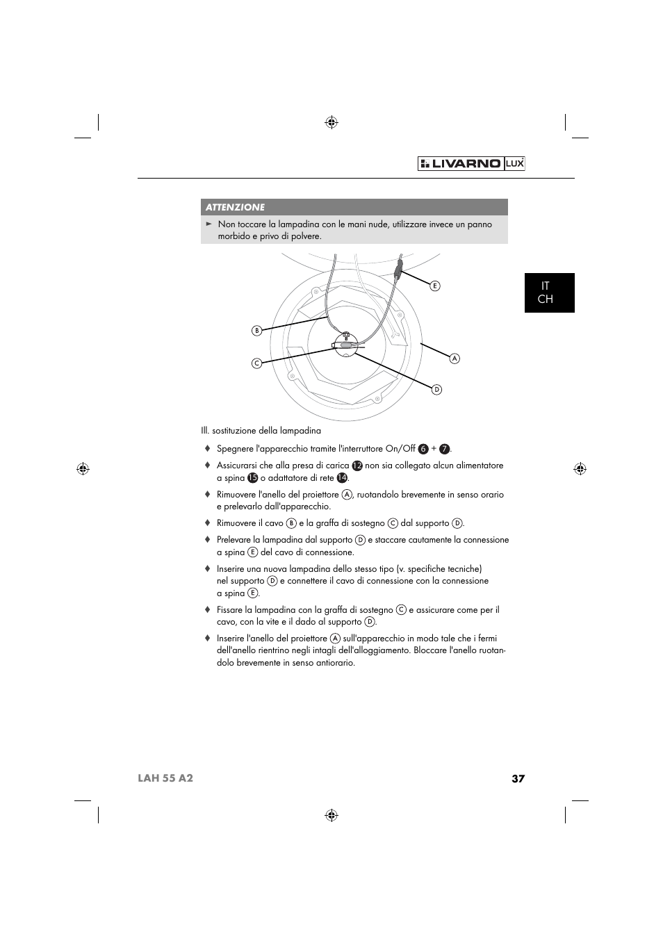 It ch | Livarno LAH 55 A2 User Manual | Page 40 / 73