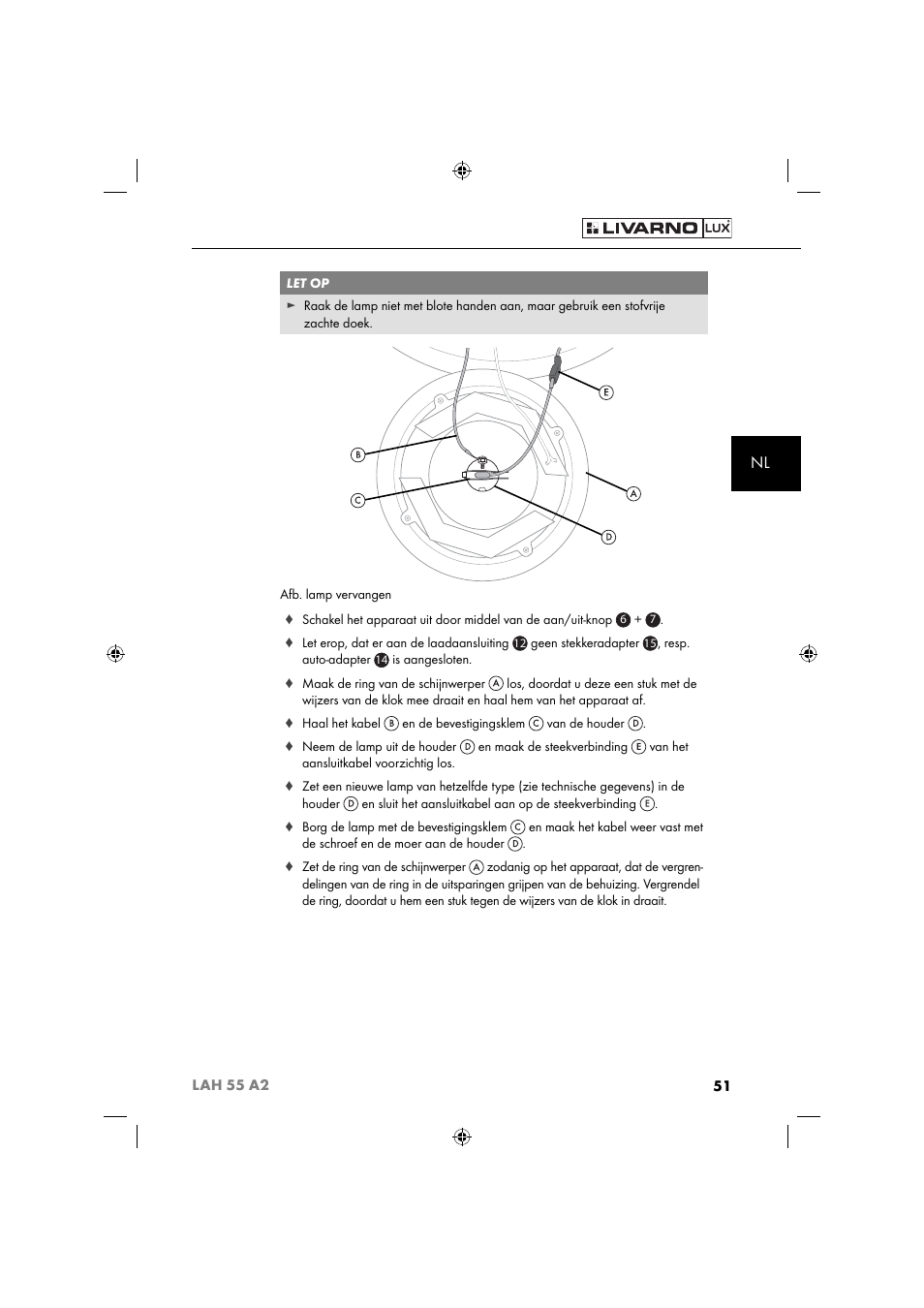 Livarno LAH 55 A2 User Manual | Page 54 / 73