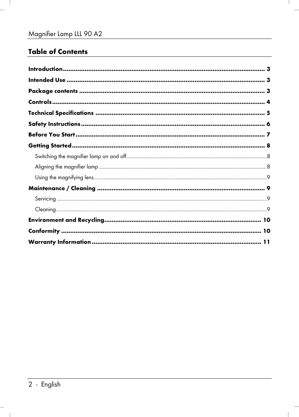 Livarno LLL 90 A2 User Manual | Page 4 / 60