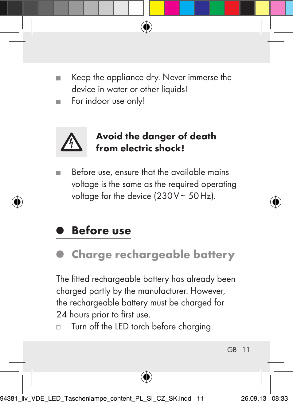 Before use charge rechargeable battery | Livarno Z31330-BS User Manual | Page 11 / 80