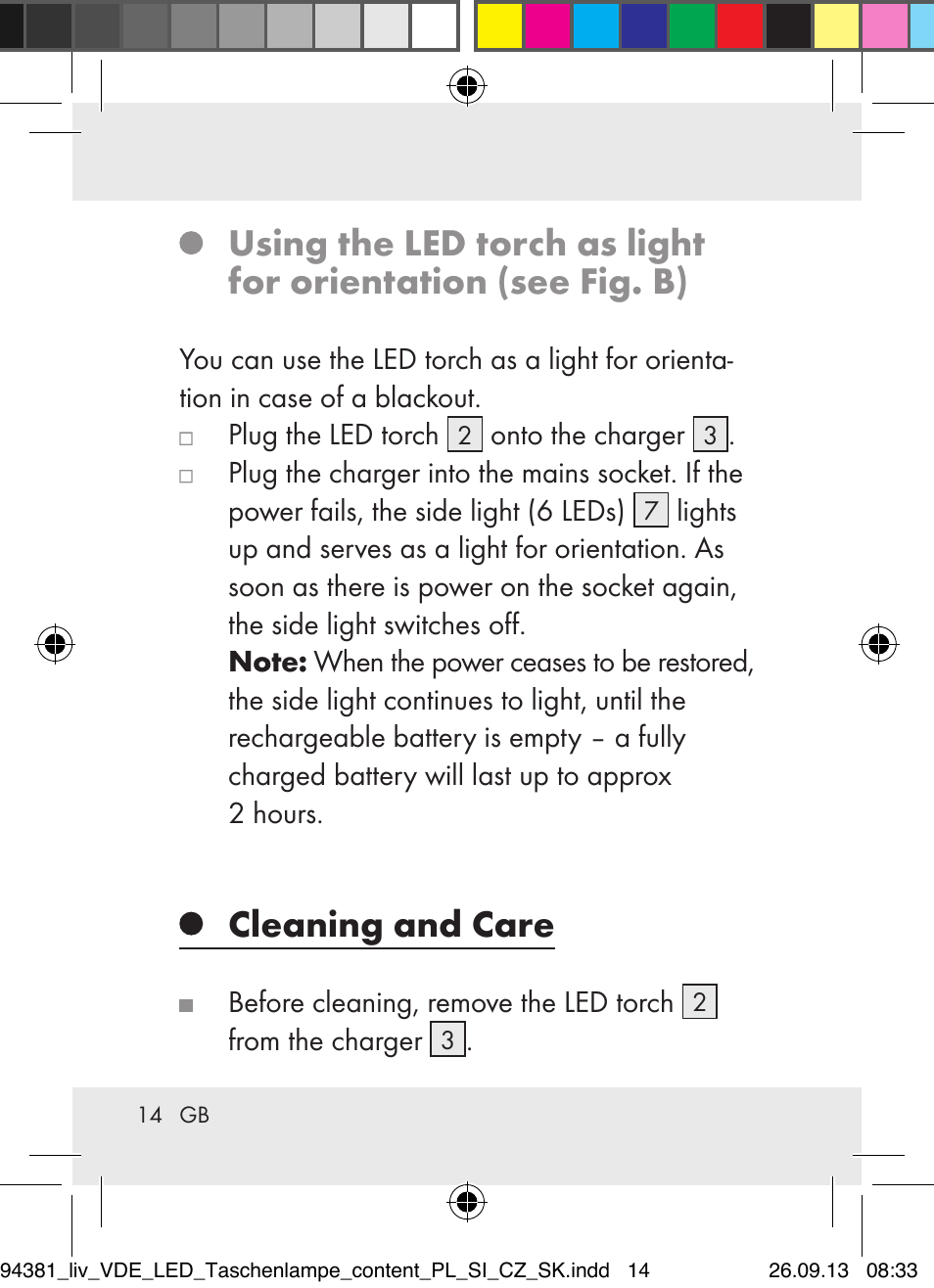 Cleaning and care | Livarno Z31330-BS User Manual | Page 14 / 80