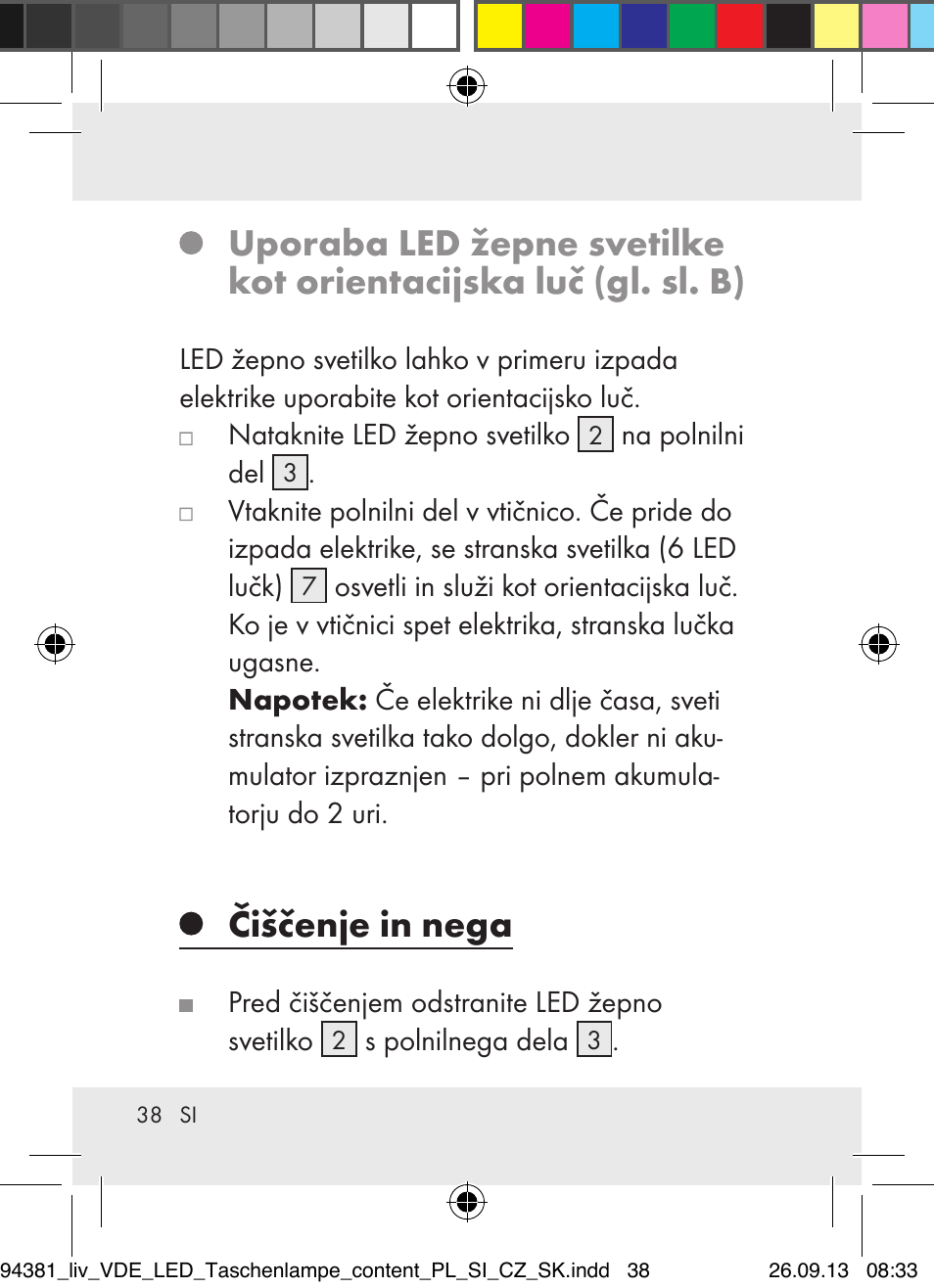 Čiščenje in nega | Livarno Z31330-BS User Manual | Page 38 / 80