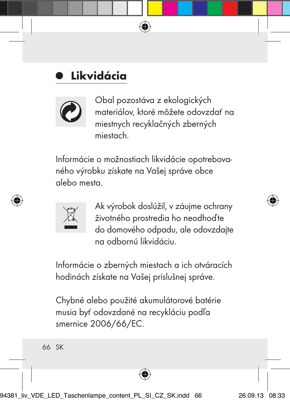 Likvidácia | Livarno Z31330-BS User Manual | Page 66 / 80