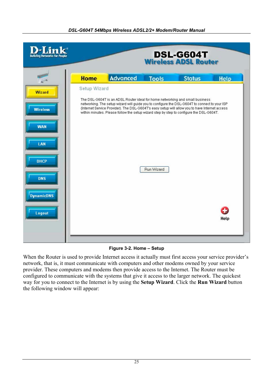 D-Link WIRELESSADSLROUTER DSL-G604T User Manual | Page 25 / 92