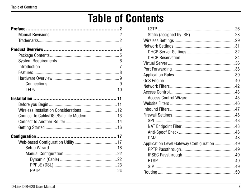 D-Link DIR-68 User Manual | Page 3 / 98