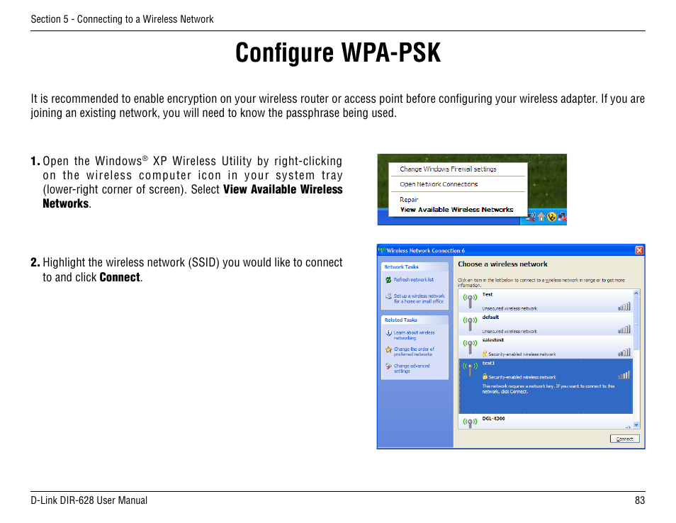 Configure wpa-psk | D-Link DIR-68 User Manual | Page 83 / 98