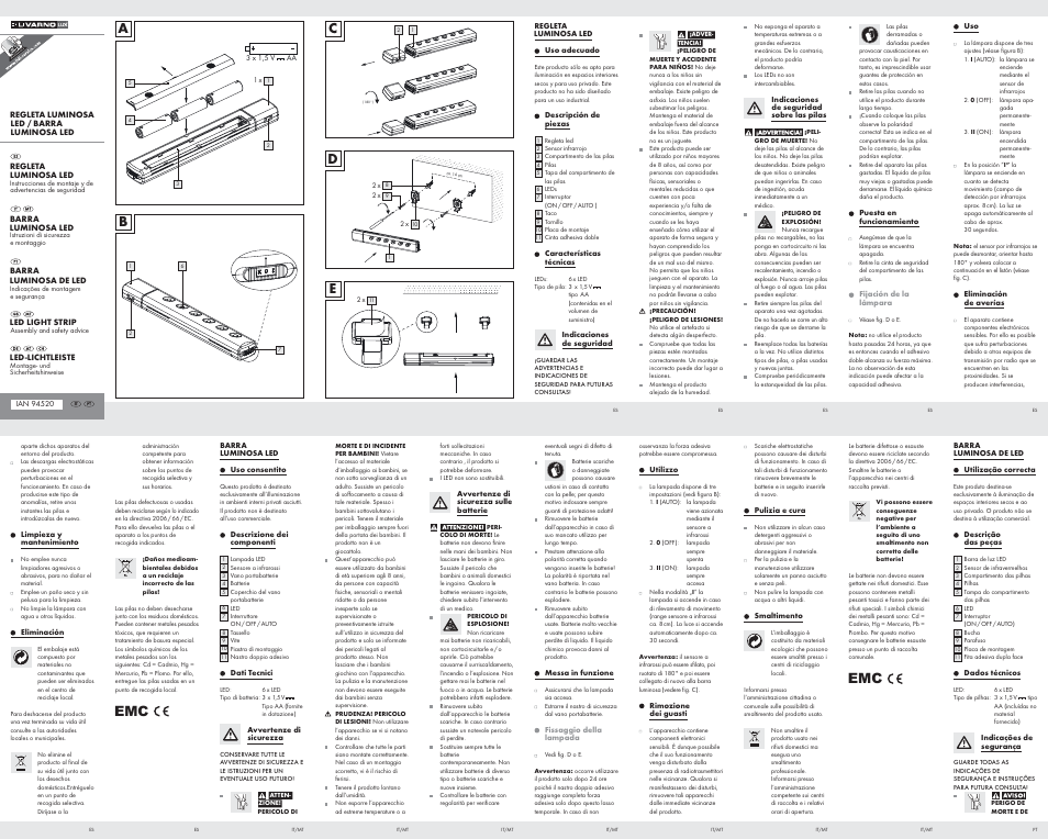 Livarno Z31064 / Z31064A User Manual | 2 pages