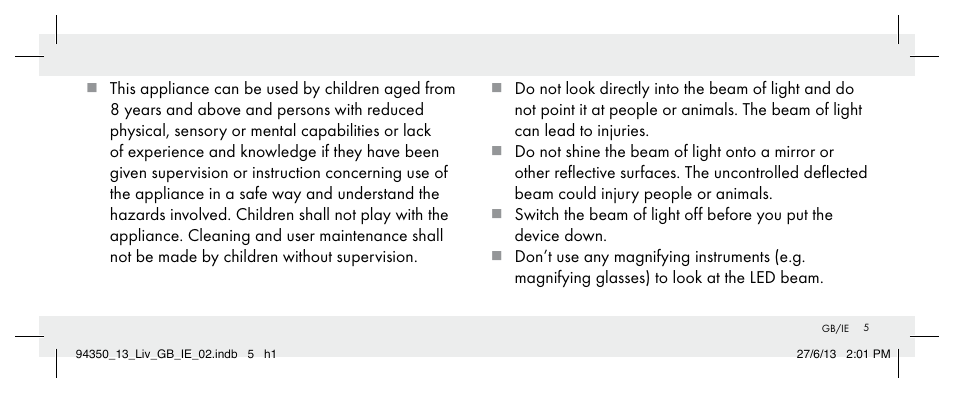 Livarno Z31768 User Manual | Page 5 / 13