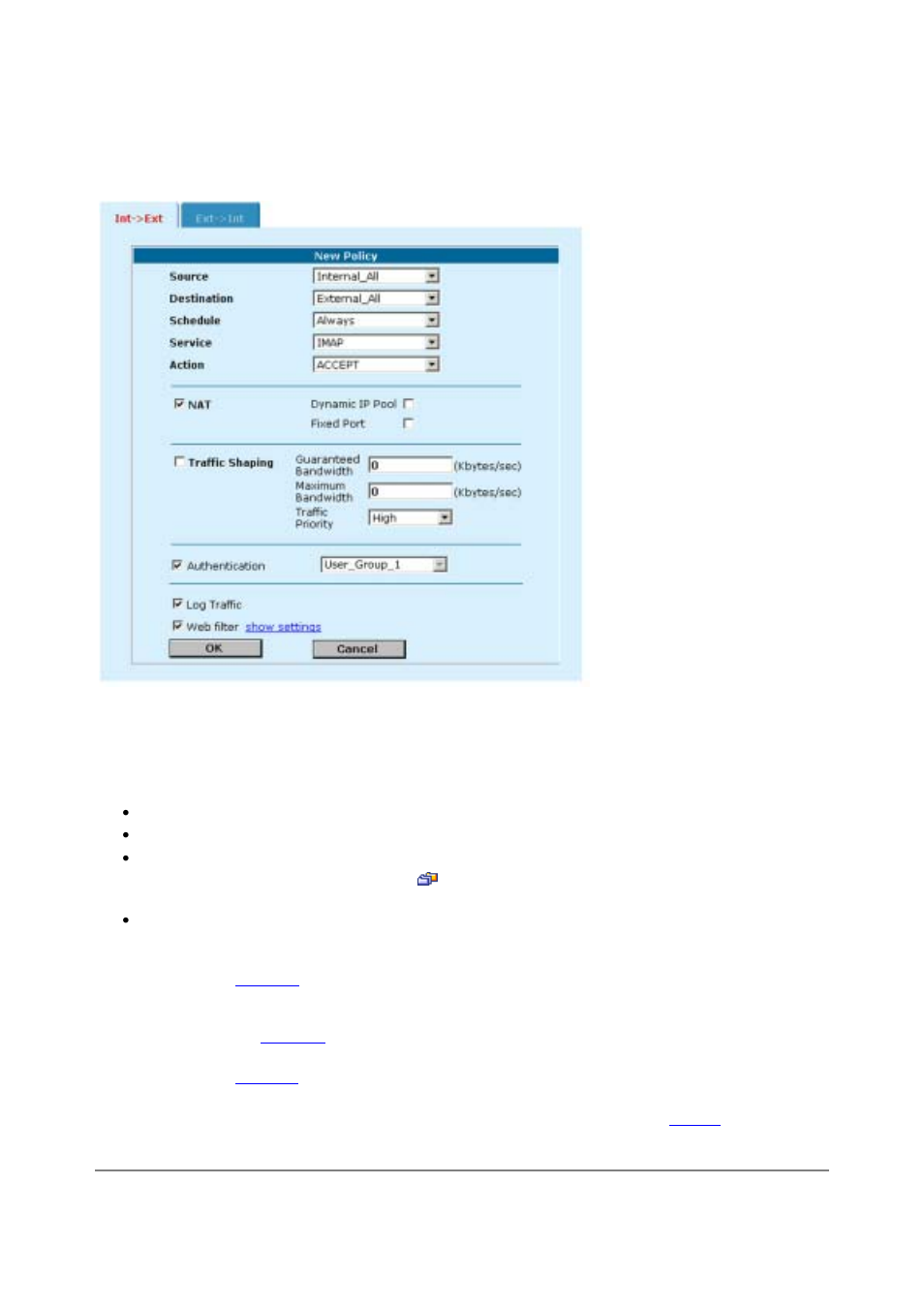 Adding transparent mode policies | D-Link DFL-500 User Manual | Page 27 / 122