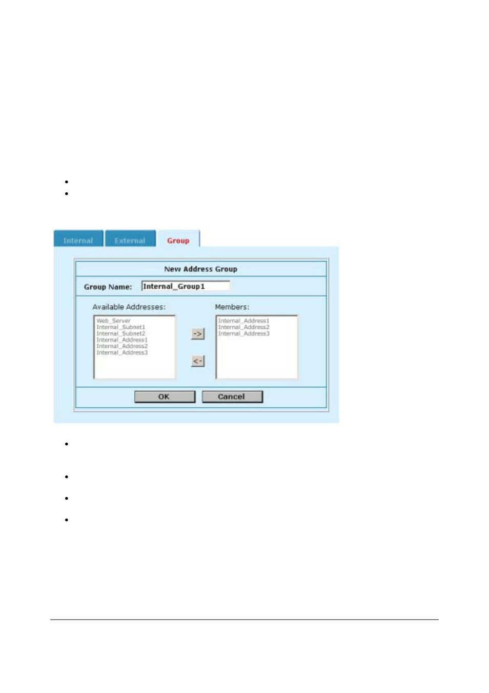 Services, Organizing addresses into address groups | D-Link DFL-500 User Manual | Page 32 / 122