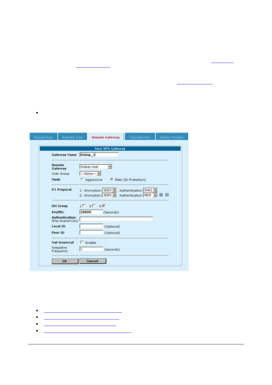 About dialup vpn authentication | D-Link DFL-500 User Manual | Page 54 / 122