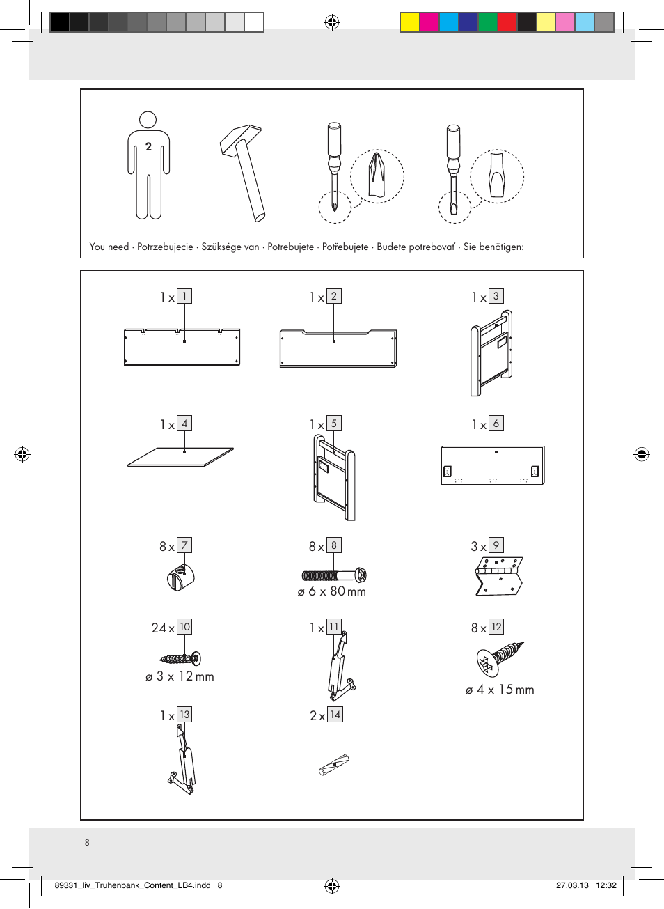 Livarno Z29970 User Manual | Page 8 / 12